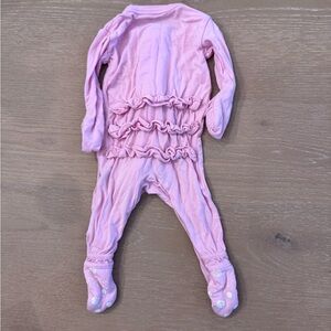 Kickee Pants Pink Ruffled Kids One Piece